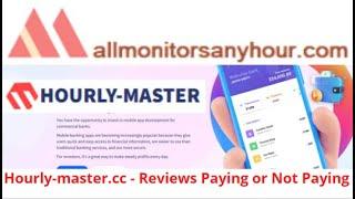 hourly-master.cc, Reviews Paying Or Not Paying ? & #HYIP daily update, #all hyip monitors 24 hour,