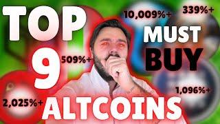 TOP 9 CRYPTO ALT COINS TO BUY NOW!!! 20x-100x [TIME SENSITIVE]