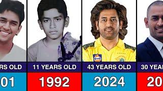 MS Dhoni - Transformation From 10 to 43 Years Old