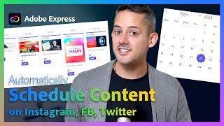 How to Use Adobe Express Content Scheduler to Post on Social Media | Adobe Express