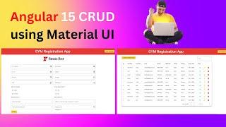 Angular 15 CRUD by using Material UI components| Using Json-Server | GYM Registration App in Angular