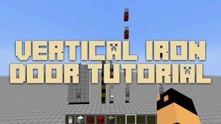 Minecraft Tutorial: Vertical Iron Door Design