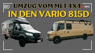 Wir ziehen um  - vom modernen Hymer MLT 580 4x4 in den Oldie Mercedes Vario 815D I Vanlife Europa