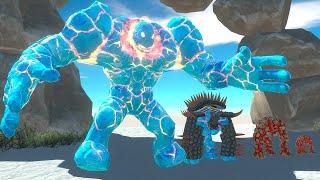 ARBS Ice Golem of Revolution | The Golem fights Dinosaurs - Animal Revolt Battle Simulator