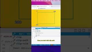 CSS clip-path is magic #webdevelopment #javascript #programming #vscode #css #softwareengineer