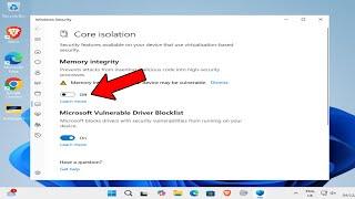 How To Turn On Or Off Core Isolation Memory Integrity in Windows 11