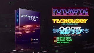 AEJuice Cyberpunk HUD Instagram Stories and Titles