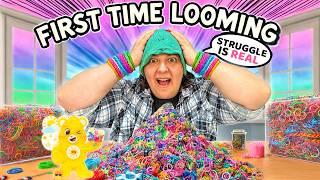 I Try Rainbow Loom For First Time & Almost Give Up