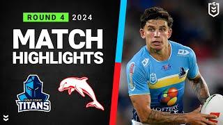 NRL 2024 | Titans v Dolphins | Match Highlights