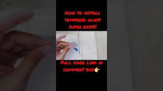 How to install tempered glass quick & easy #youtube #youtubeshorts #trending #diy #youtuber #tiktok