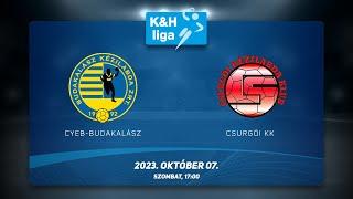 CYEB Budakalász-Csurgói KK - K&H férfi liga, 2023.10.07. 17:00