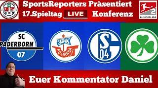 2.Bundesliga|17.Spieltag| Die Freitagskonferenz |SCP-ROS S04-SGF|15.12.2023|SportsReporters