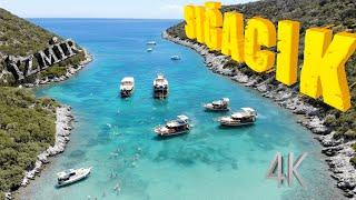  İzmir, Sığacık Gezisi 4K - Çamur Banyosu Koyu, Papaz Koyu, Sığacık Tekne Turu HD