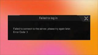 How to Fix Apex Game - Network Error - Failed to connect to the server - Error Code - 3