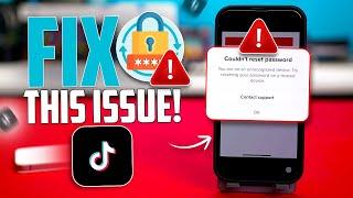 How to Fix "Couldn't Reset Password" in TikTok on iPhone | Reset TikTok Password Easily