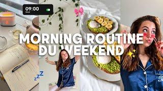 Ma MORNING ROUTINE du WEEKEND *réaliste et productive* 2024