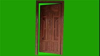 HD DOOR OPENING GREEN SCREEN,green screen door, door opening green screen | green screen video