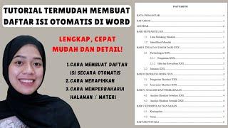 CARA MEMBUAT DAFTAR ISI OTOMATIS DI MICROSOFT WORD | TUTORIAL