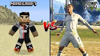 MINECRAFT CRISTIANO RONALDO VS GTA 5 CRISTIANO RONALDO - BATTLE