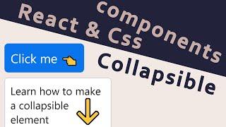 Learn UseState, UseRef and CSS animation by making a Collapsible component. Beginner level React