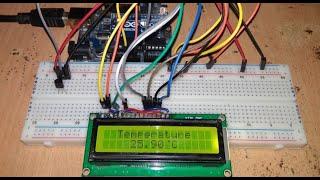 How To Make LCD Thermometer With Arduino And LM35