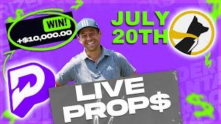 7.20.24 PGA Props PrizePicks and Underdog! Professional Sports Consultant!