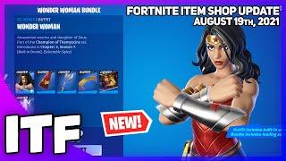 Fortnite Item Shop *NEW* WONDER WOMAN BUNDLE! [August 19th, 2021] (Fortnite Battle Royale)