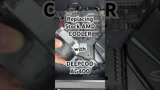 Upgrading stock AMD Cooler with DEEPCOOL AG400 #shorts #pc #cpucooler #install #guide #stepbystep