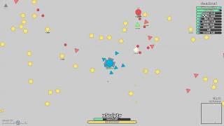 Diep.io - killing the Defender miniboss+Green triangle sighting!