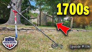 Metal Detecting A 1700s Home In The Summer Sun
