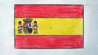 How to draw a Spain flag