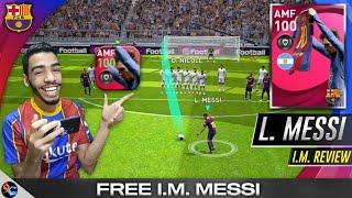 MESSI 100 Rated iconic moment Review  insane free card  pes 2021 mobile