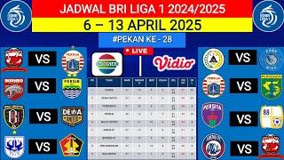 JADWAL BRI LIGA 1 PEKAN KE 28‼️BORNEO FC VS PERSIB‼️ AREMA VS MADURA UTD‼️BRI LIGA 1 INDONESIA 2024