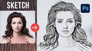 Convert Photo to pencil Sketch in Photoshop!