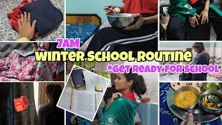 WINTER SCHOOL ROUTINE️|Get Ready for School, Healthy Habits, Morning & Night Routine#school #vlog