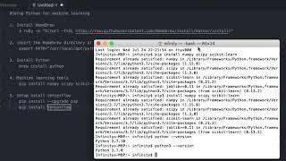 Install ML Tools on Mac | Installing tensorflow, scipy, numpy, matplotlib and python3.7