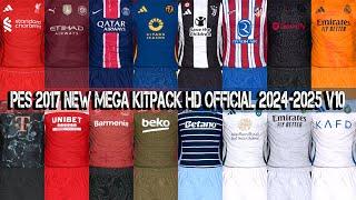 PES NEW MEGA KITPACK HD OFFICIAL SEASON 2024-2025 V10 FOR ALL PATCH