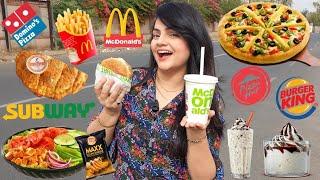 Living on FAST FOOD for 24 HOURS Challenge | Food Challenge