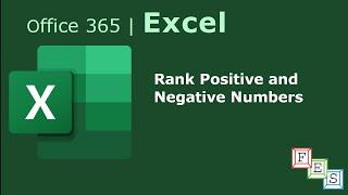 How to Rank Positive and Negative Numbers separately in Excel - Office 365