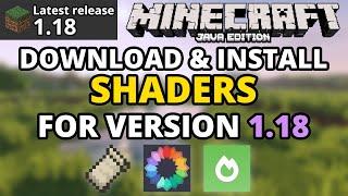 Minecraft Java 1.18 How To Download/Install Shaders (Minecraft 1.18) Iris/Sodium/Shaders/Fabric