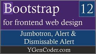 Bootstrap Components #12: Jumbotron, Alert & dismissible Alert