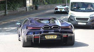 Supercar MADNESS in Alderley Edge 2024 (Revuelto, 812 Comp, Ford GT, Murcielago, GT12, DBS 770…)