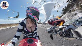 BRUTAL MOTORCYCLE CRASHES | CRAZY & EPIC Motorcycle Beginner Mistakes 2025 #13.