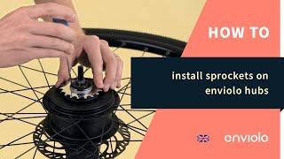 How to install sprockets on enviolo hubs