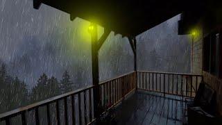 Lluvia Relajante Para Dormir - Sonido de Lluvia y Truenos en el Techo - Rain Sounds For Sleeping 33