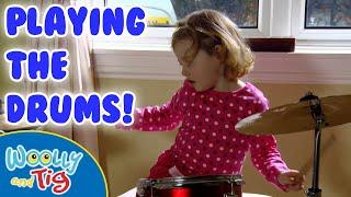 @WoollyandTigOfficial - Tig Plays the Drums1 | Full Episode | TV for Kids | Toy Spider