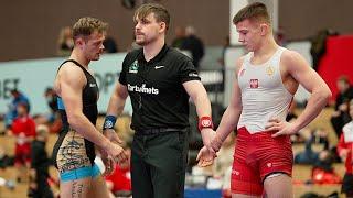 Mateusz Luszcynski (POL) vs Thomas Zeigler (POR) 70kg. Freestyle men wrestling.