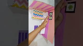 Diy Doll Miniature Bedroom Decor  Barbie Doll House making ️ #barbie #shorts