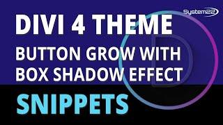 Divi Theme Button Grow With Box Shadow Effect 