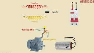 Single Phase Motor Forward and Reverse Connection || Single Phase Motor Connection |